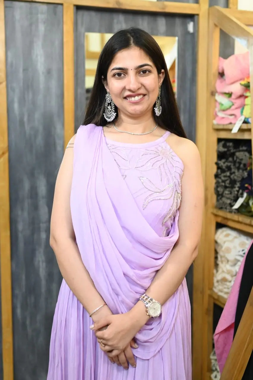 Drape gown - lavender - TBFO