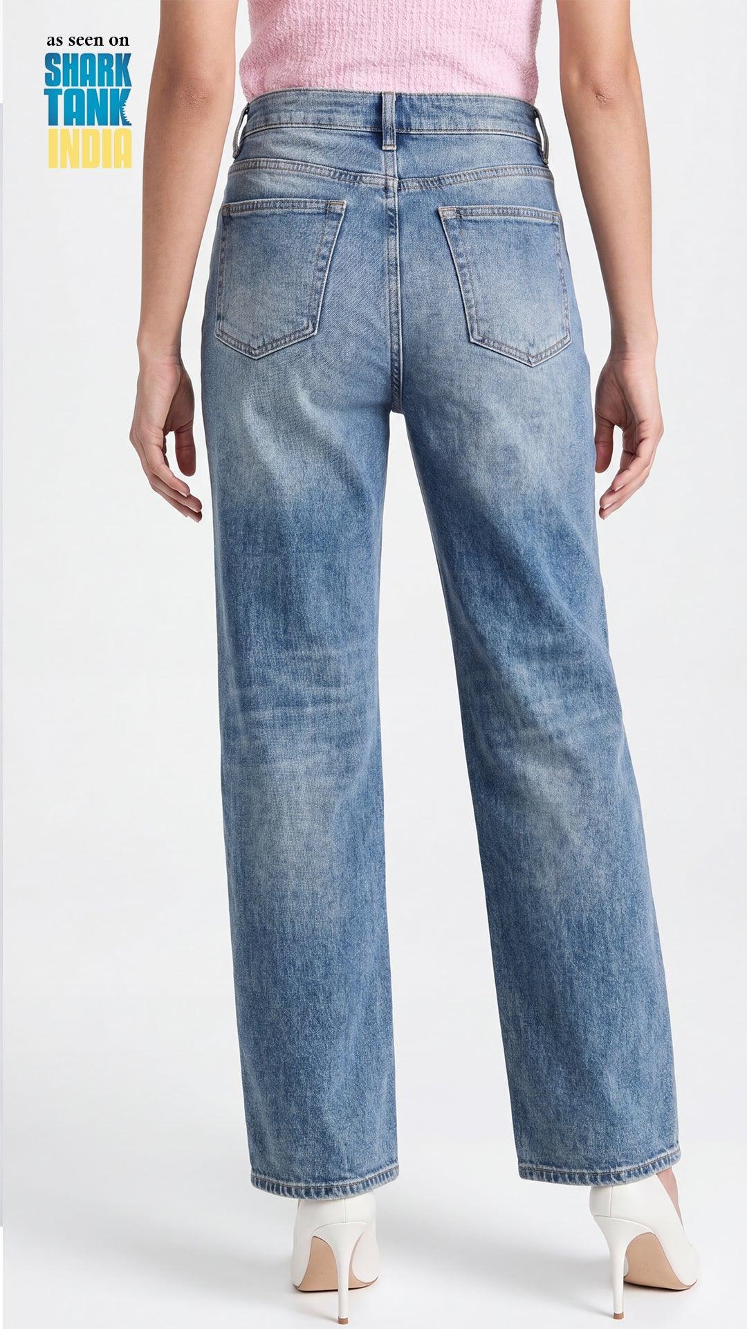 Tbfo Crazy Rose Blue Jeans