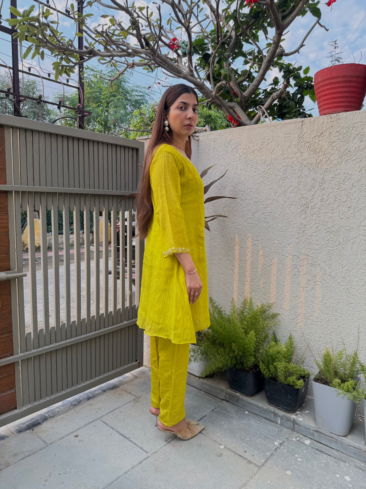 Masti ke Rang Yellow Mal Cotton Coord Set β Vibrant Two-Piece Outfit for Women