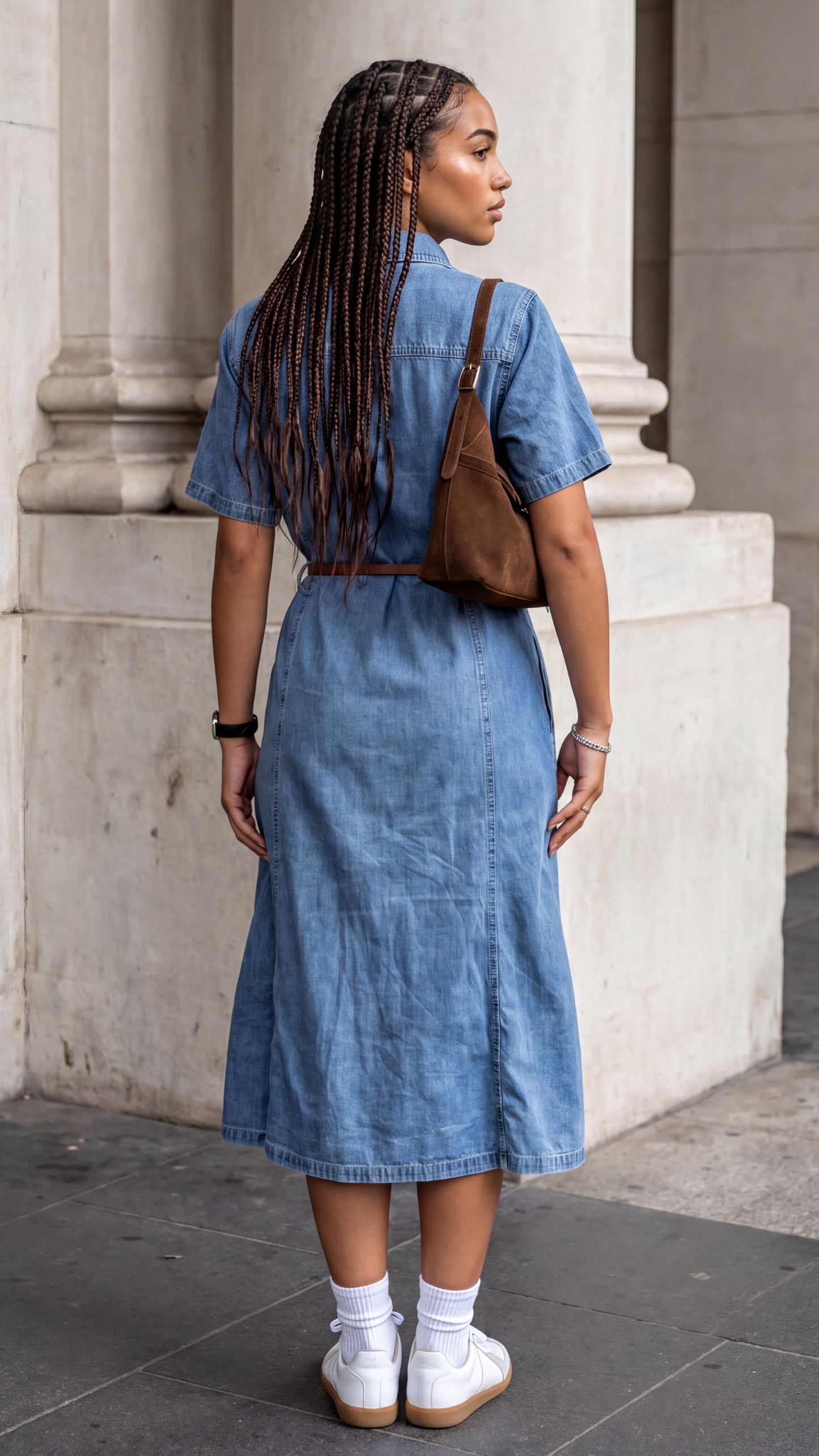 Tbfo Pet Friendly Blue Denim Dress