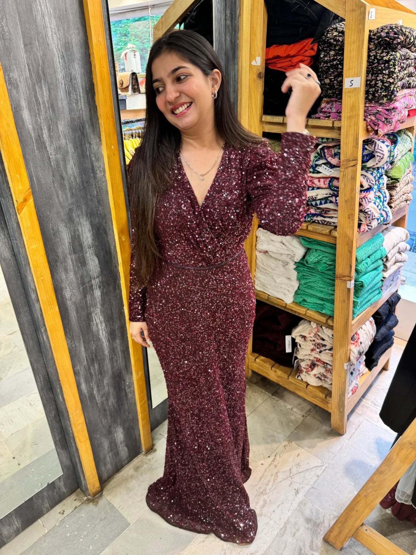 Mc wine seq dress - TBFO