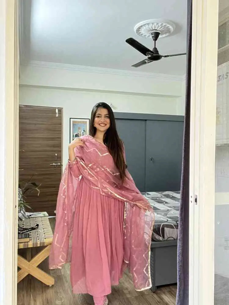 Frock hand work pink set - TBFO