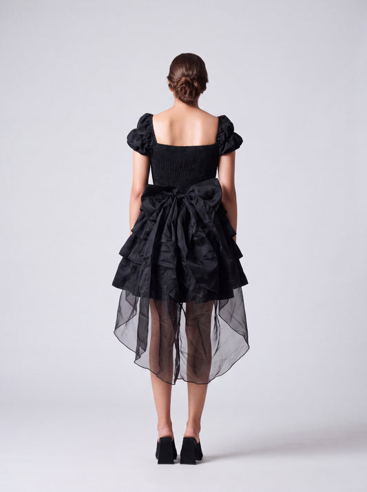 Tbfo Lady Whistledown Midnight Black Dress
