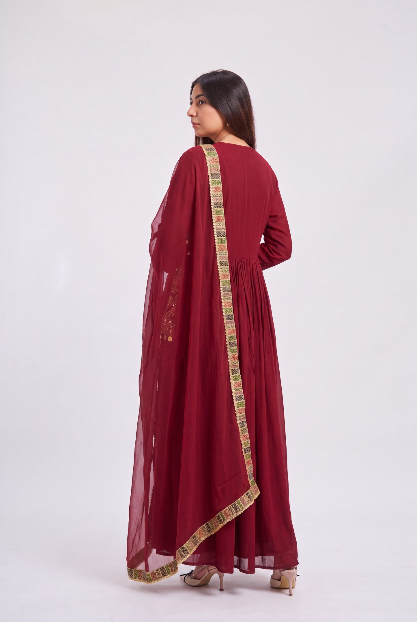 Tbfo Sahar Mirror Anarkali Set