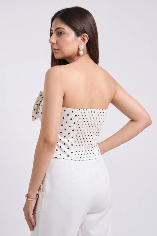 Tbfo Lady Polka White Corset