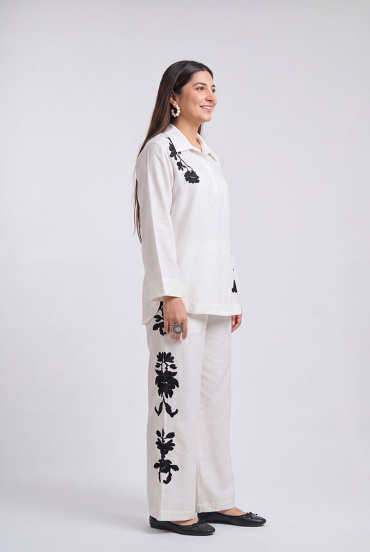 Tbfo Lotus Stem White Coord Set