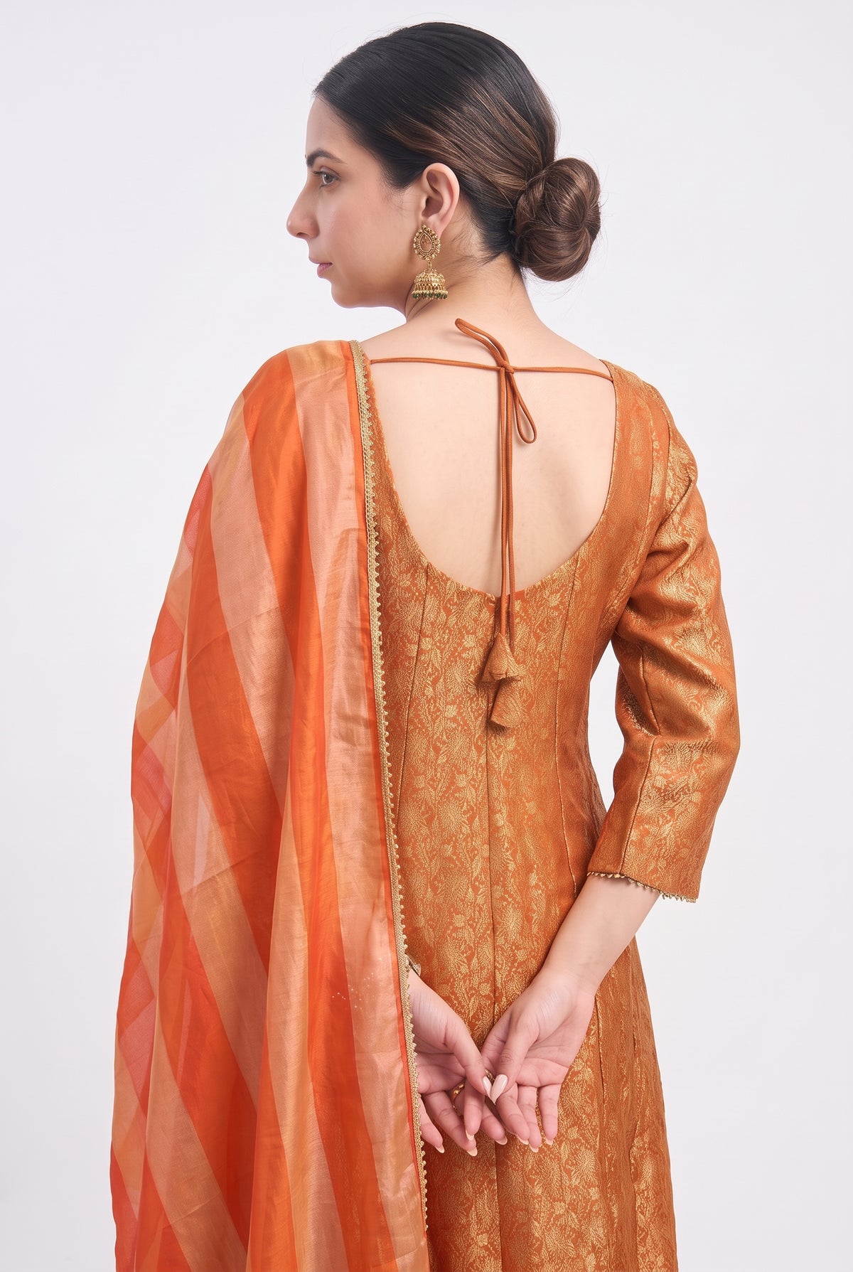 Tbfo Rani Haar Embroidered Kurta Pant & Dupatta Set