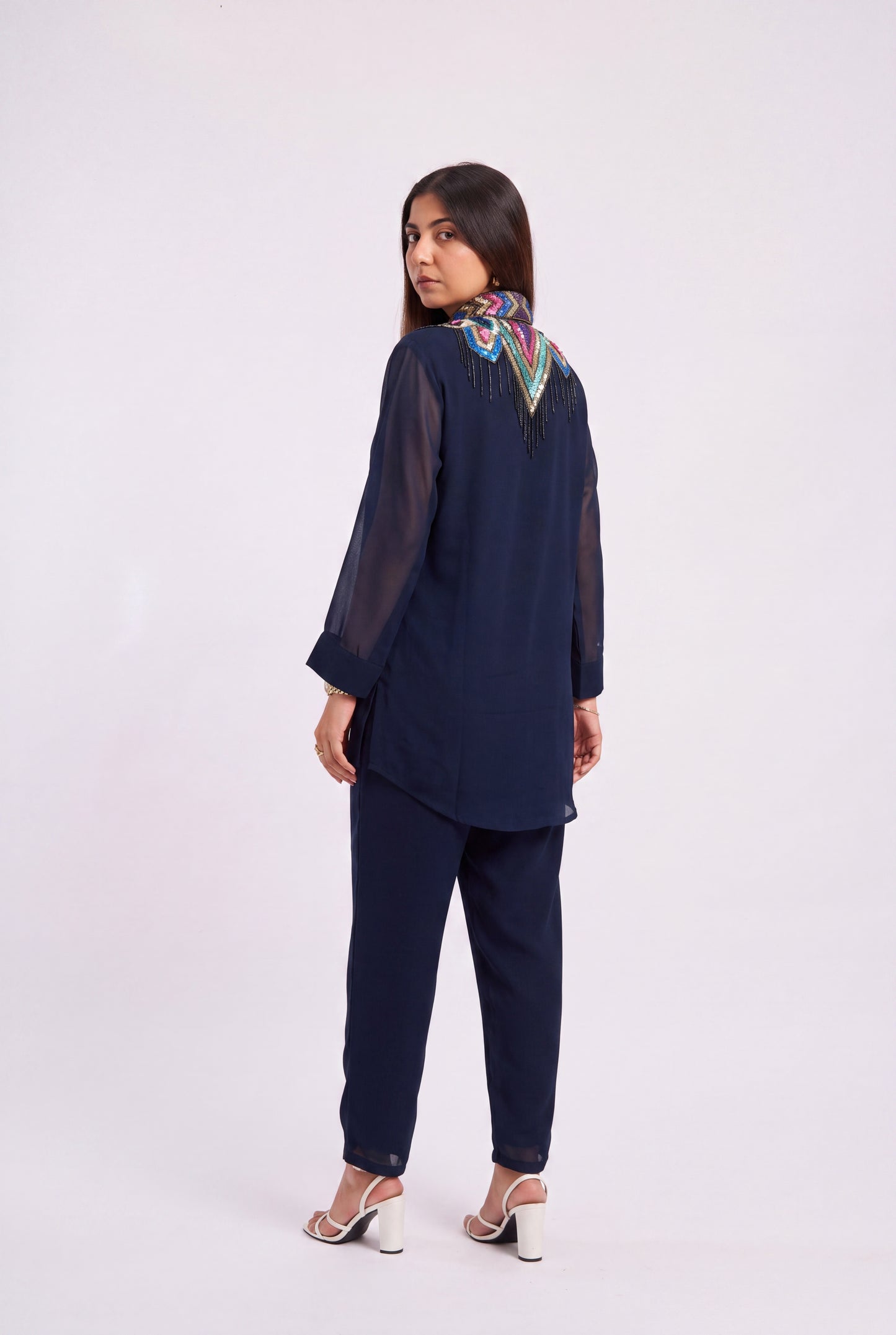 Tbfo Jewel Collar Co-ord Set