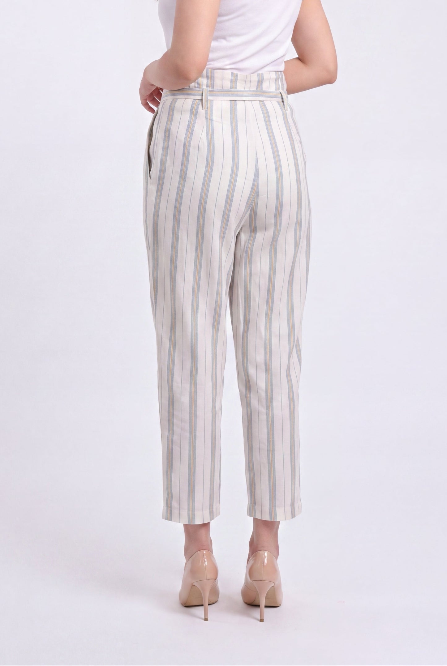 Tbfo Linen Stripe Comfort Pants