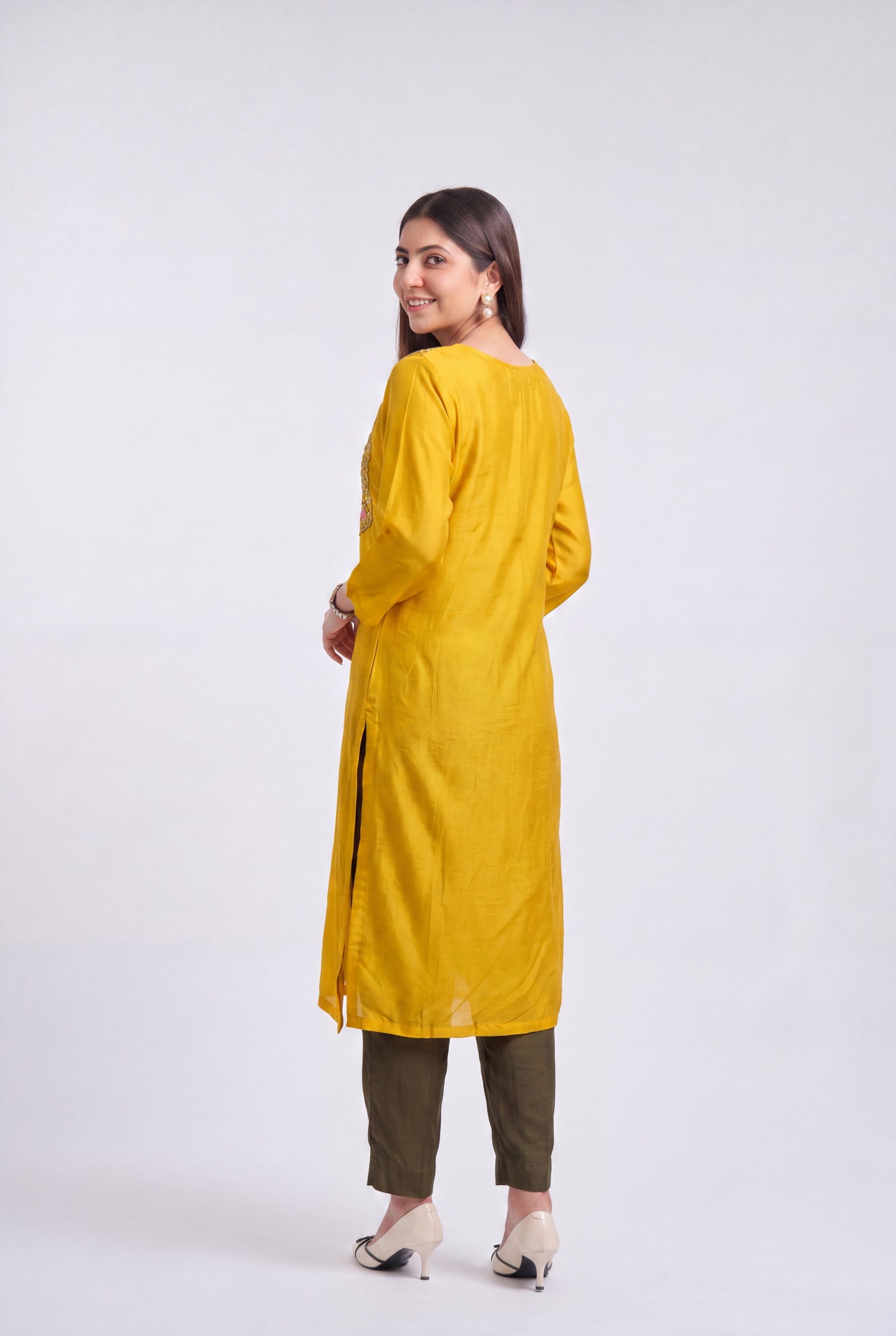 Tbfo Marigold Muse Kurta