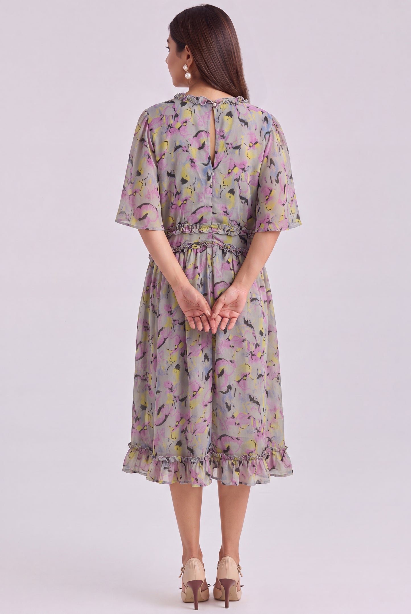 Tbfo Lavender Bloom Dress