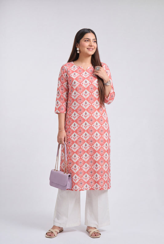 Tbfo Coral Bloom Kurti