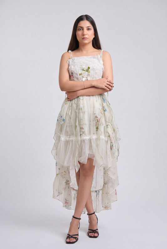 Tbfo The Ballroom Ivory Floral Dress