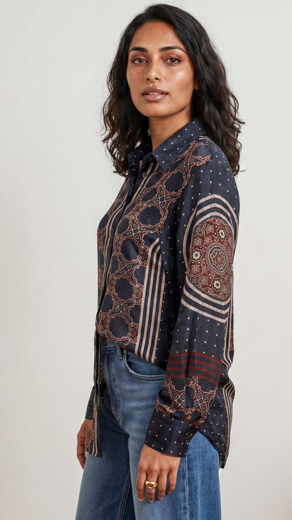 Tbfo Airak Navy Blue Shirt