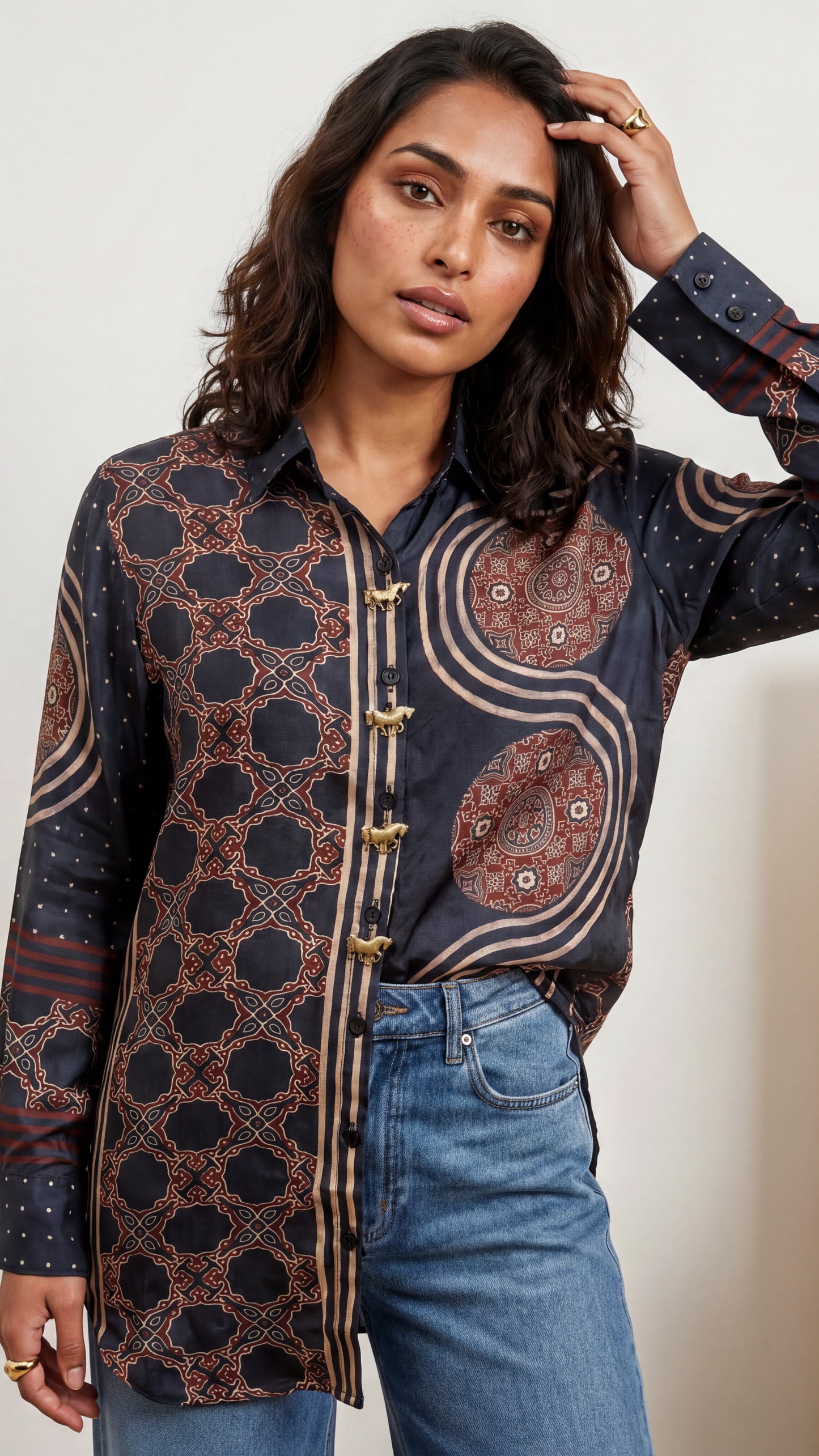 Tbfo Airak Navy Blue Shirt