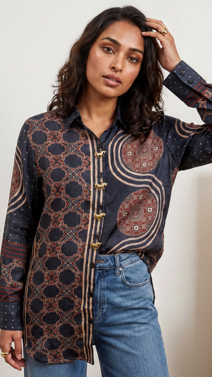 Tbfo Airak Navy Blue Shirt