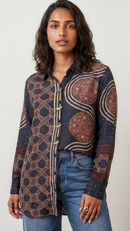 Tbfo Airak Navy Blue Shirt
