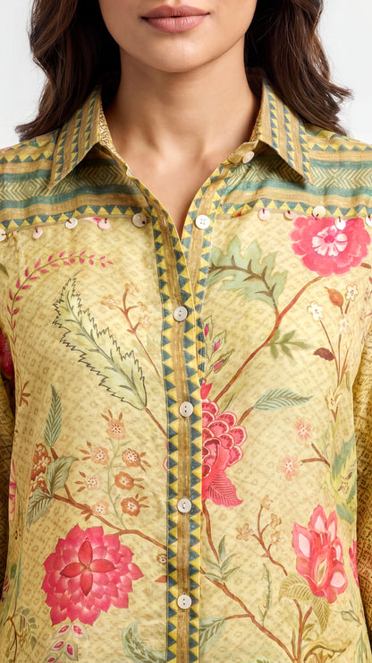 Tbfo Airak Mustard Yellow Shirt