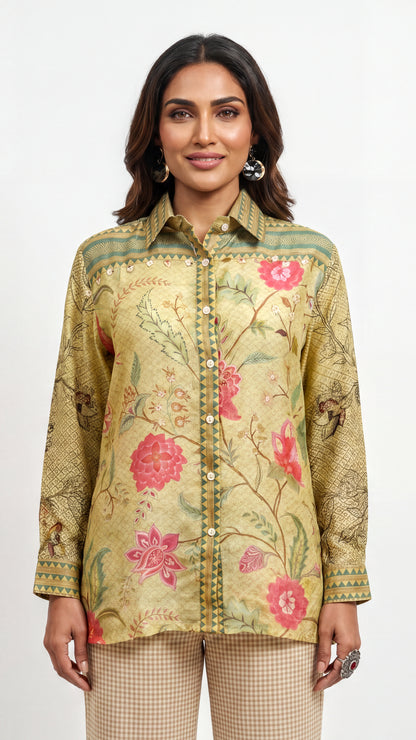 Tbfo Airak Mustard Yellow Shirt