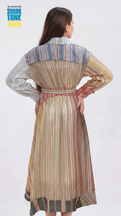Tbfo Passport Ready Long Multi-Color Dress
