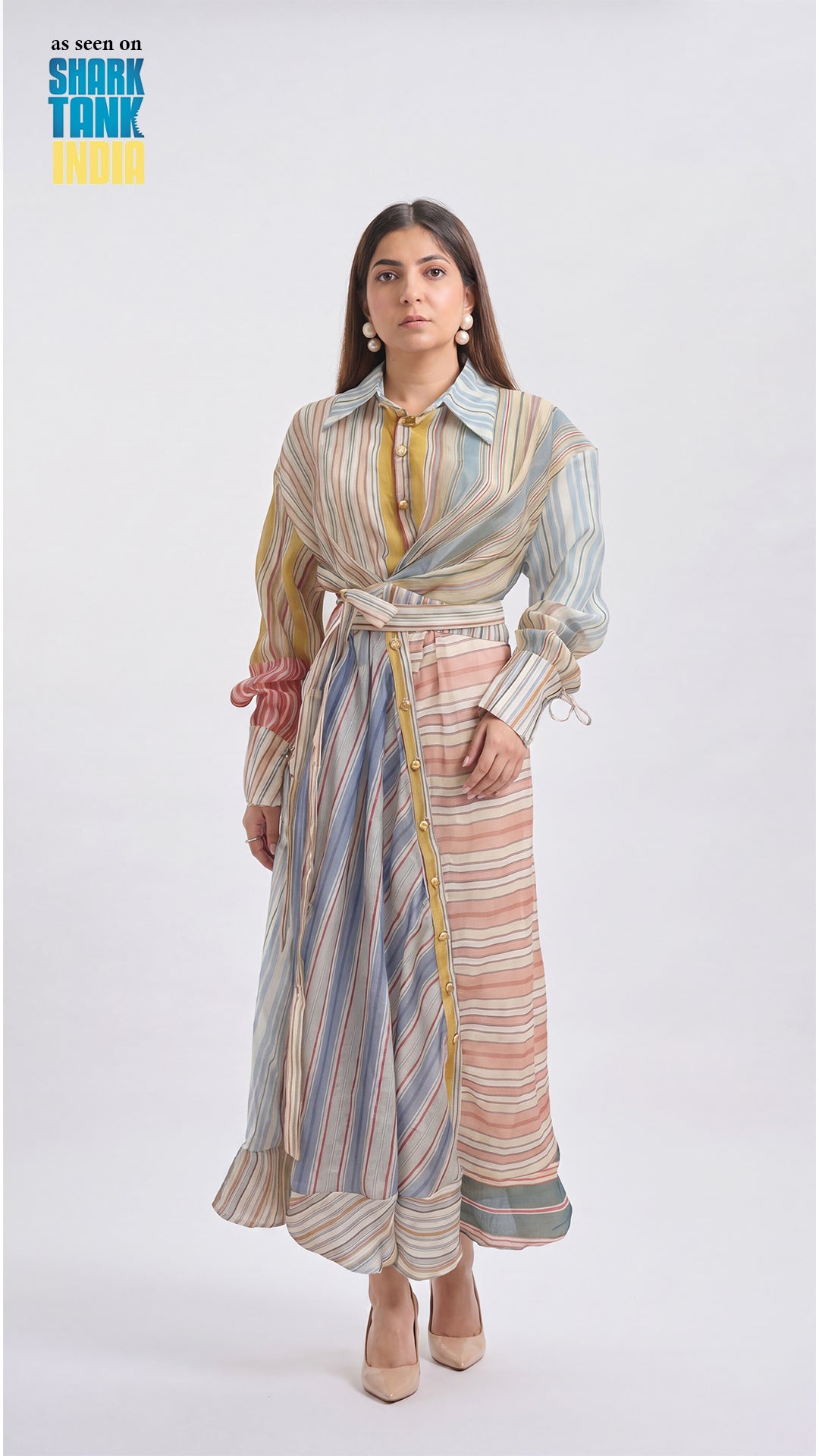 Tbfo Passport Ready Long Multi-Color Dress