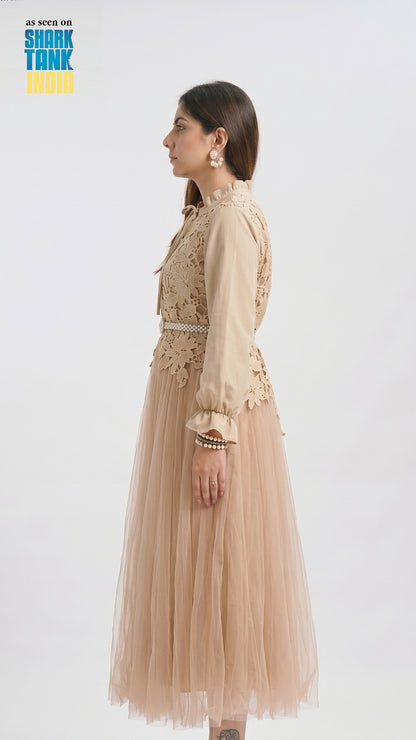 Tbfo So Soil Dress Sand Beige