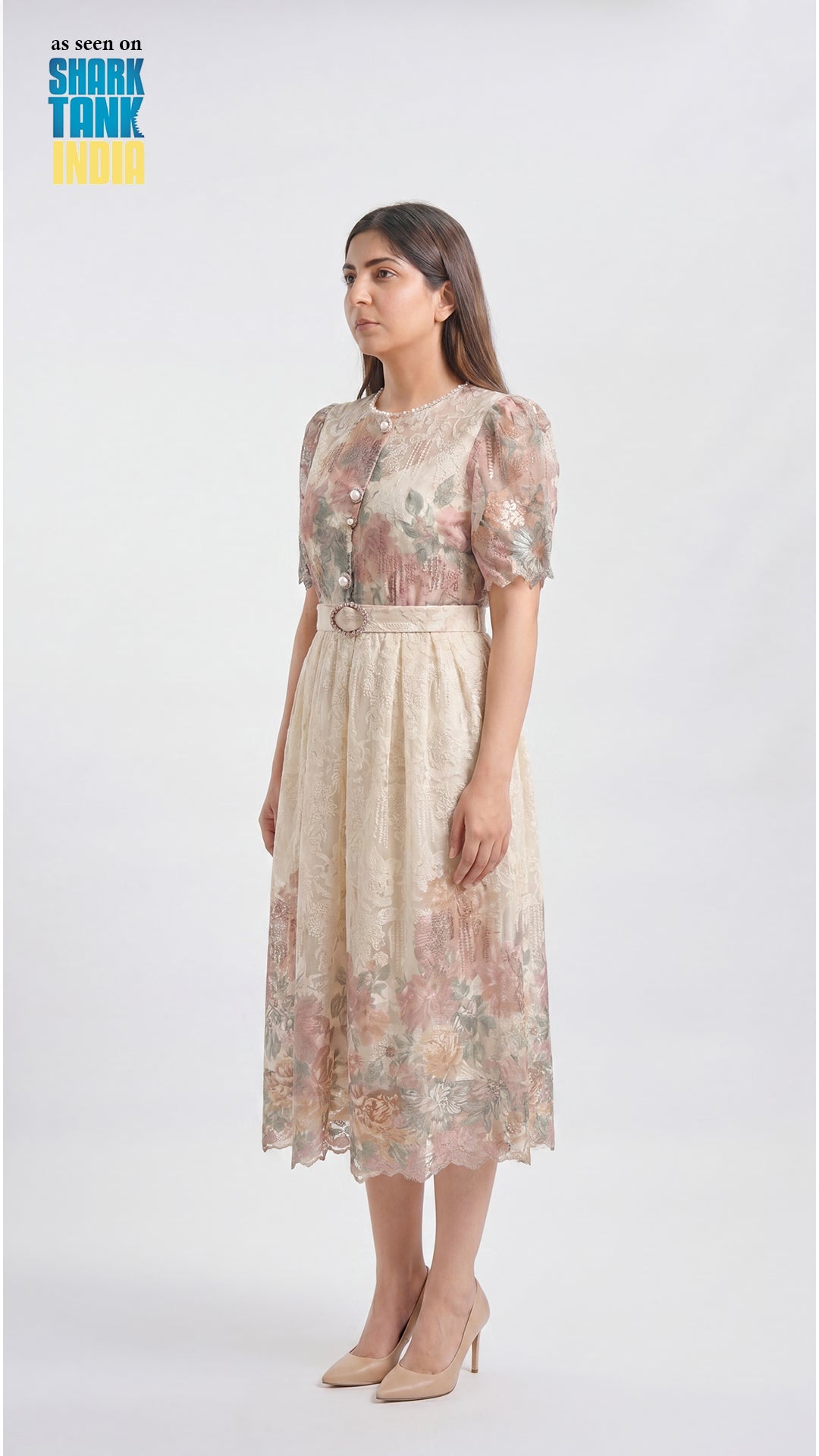 Tbfo Shabnam Beige Dress