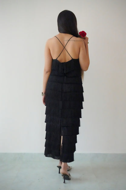 Fringe bodycon dress - TBFO