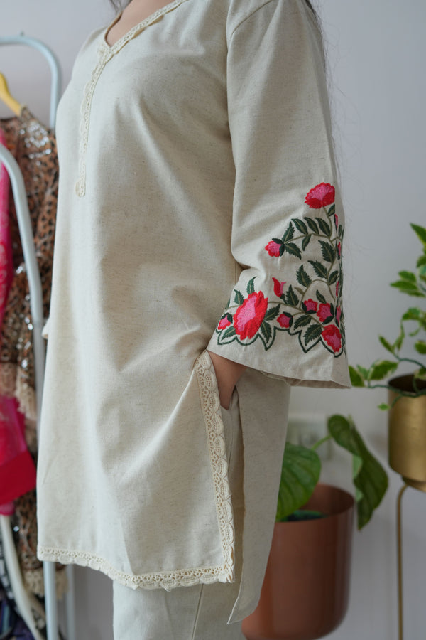 Natural linen coord - TBFO