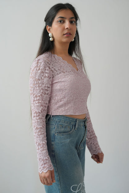 Solid heart top