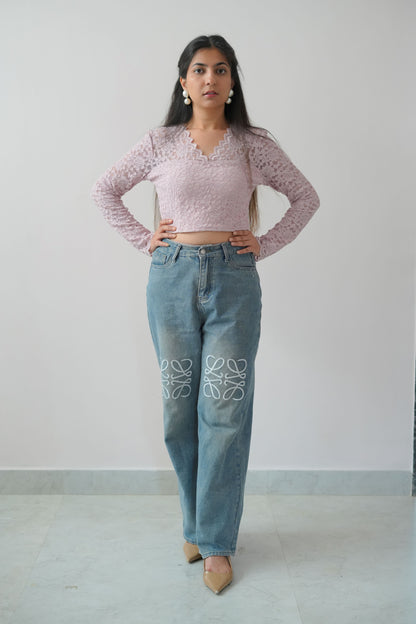 Solid heart top