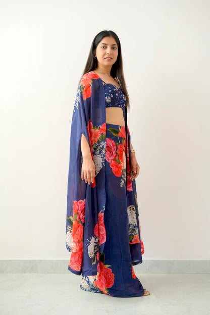 4 Designer Floral Shrug Set