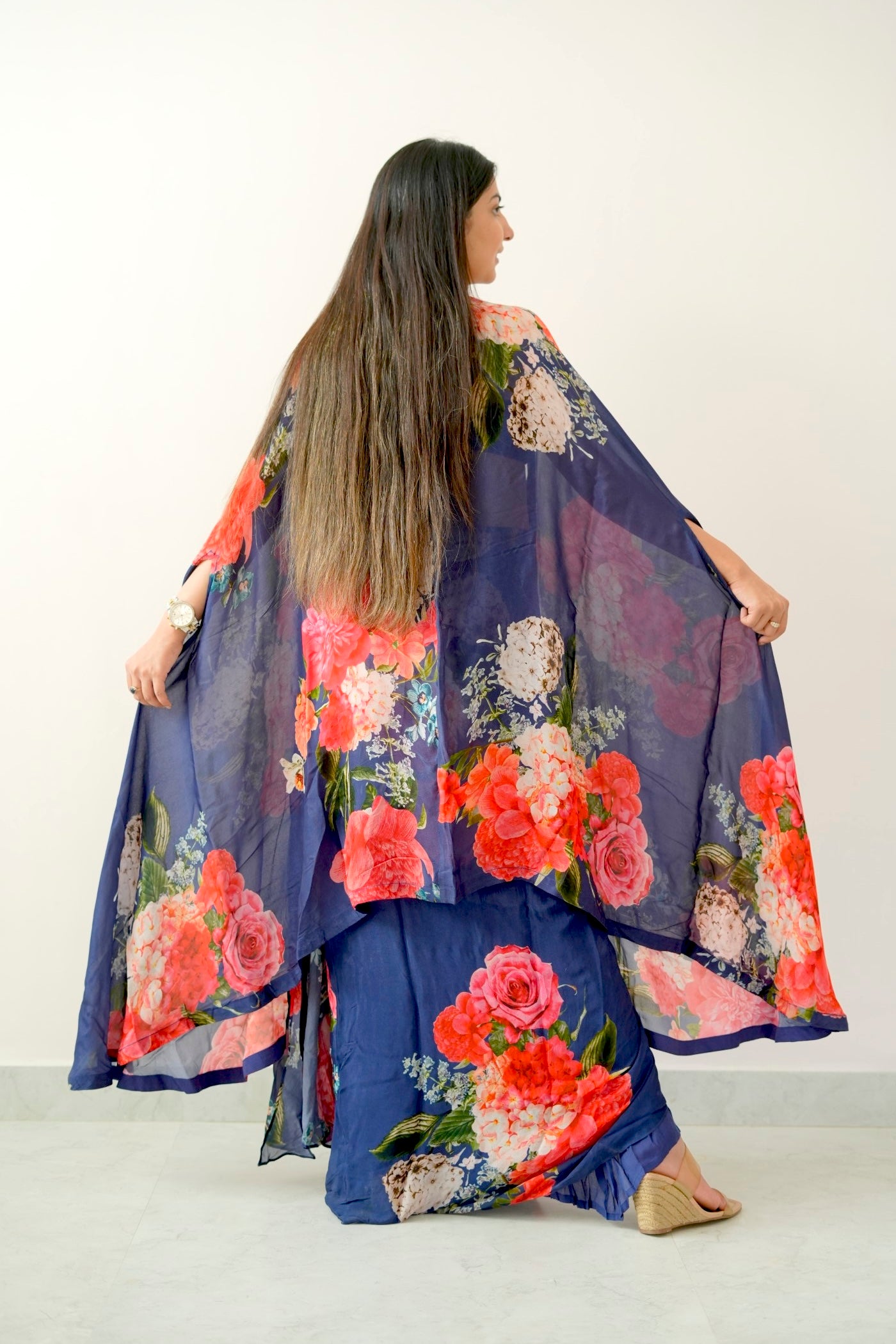 4 Designer Floral Shrug Set