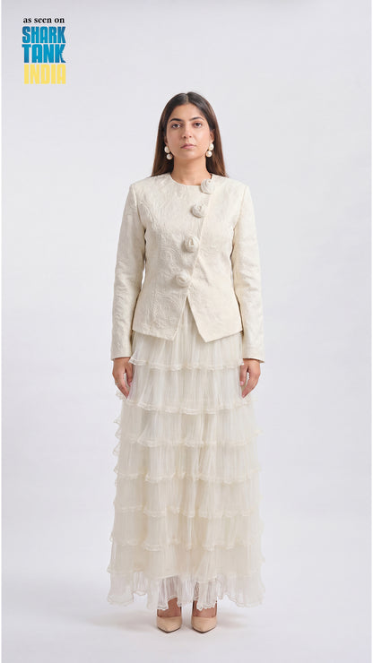 Tbfo Parchaai Cream Coord Set