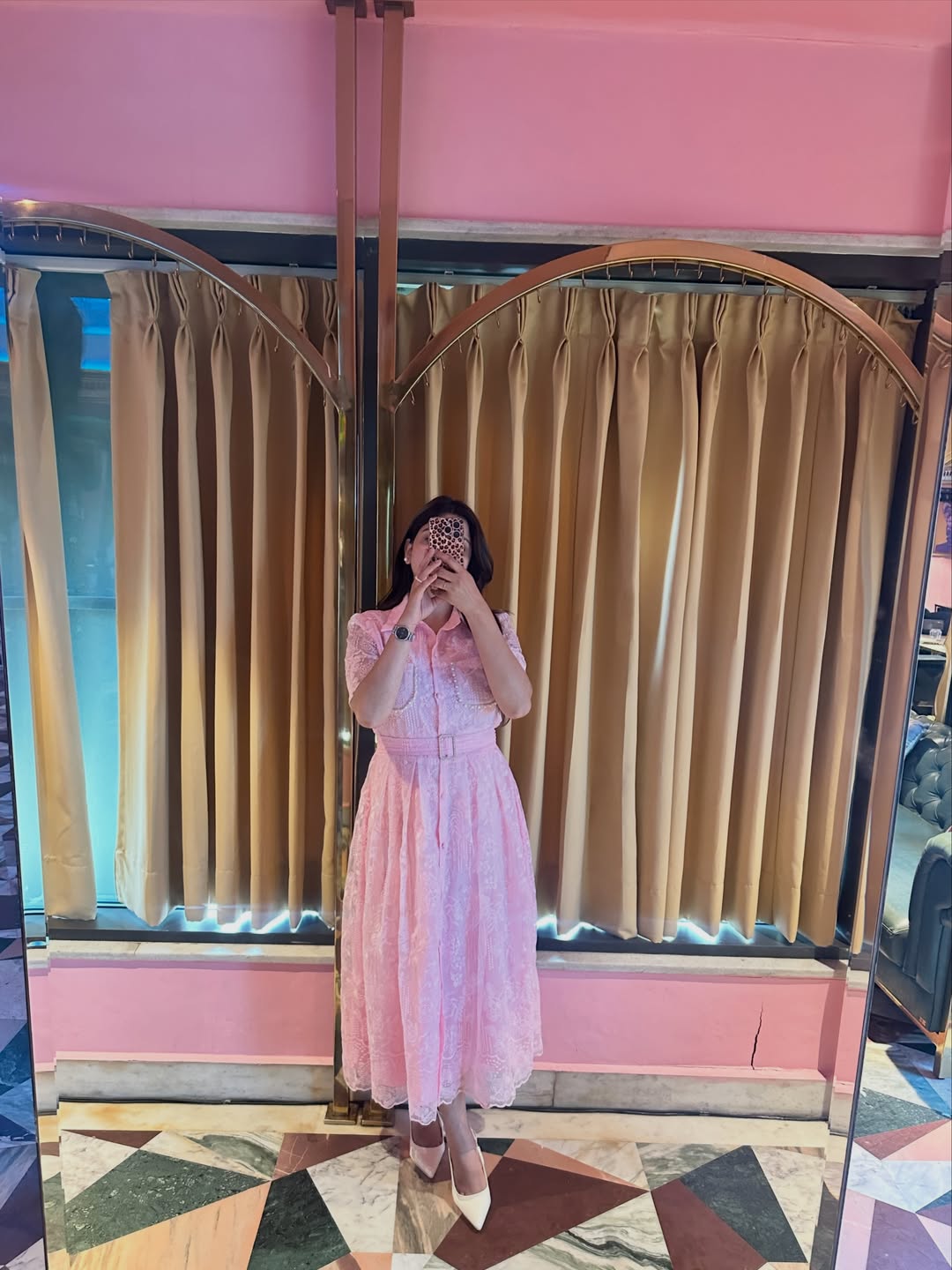 Tbfo Collar Queen Pink Dress