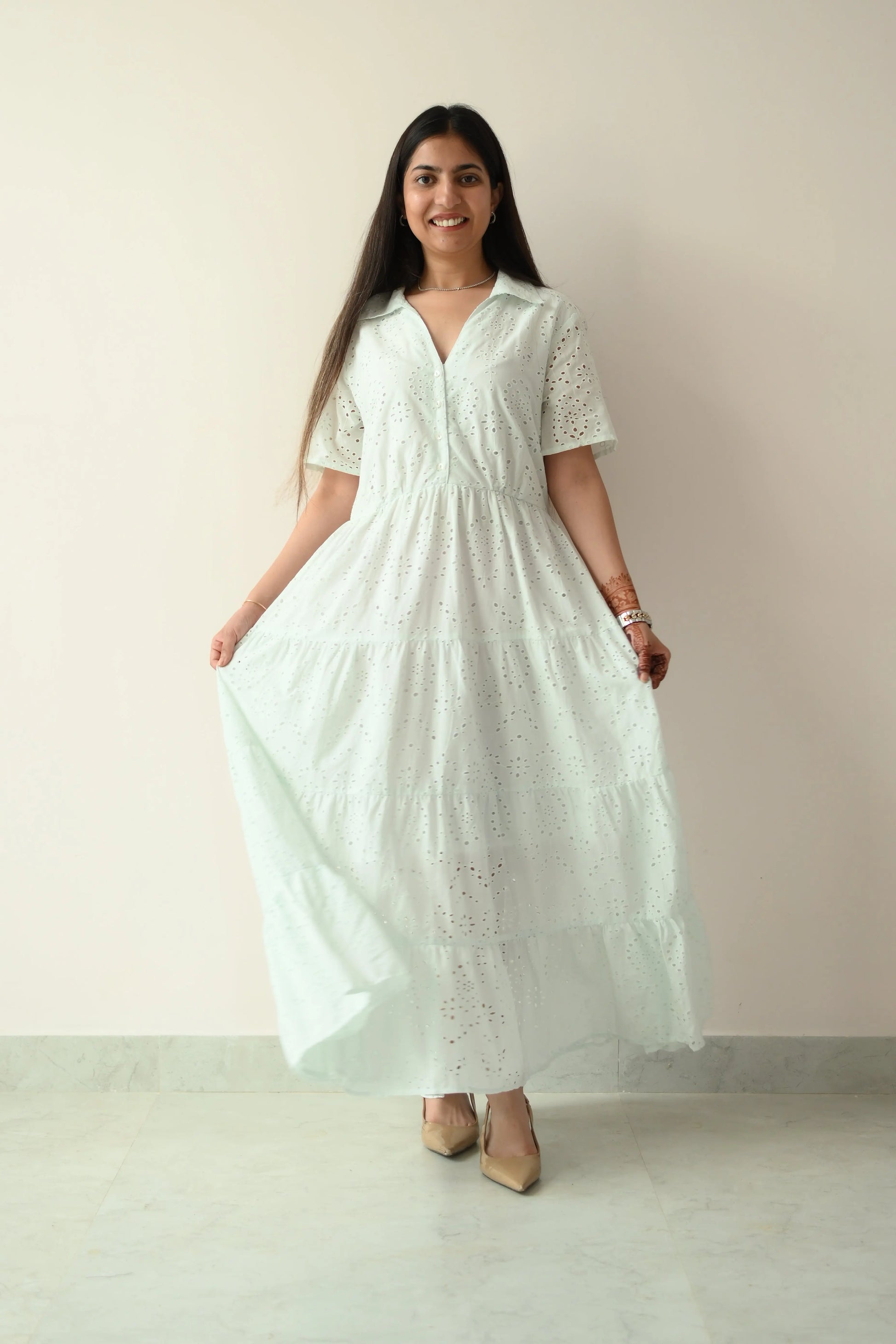 Light schiffli dress - TBFO