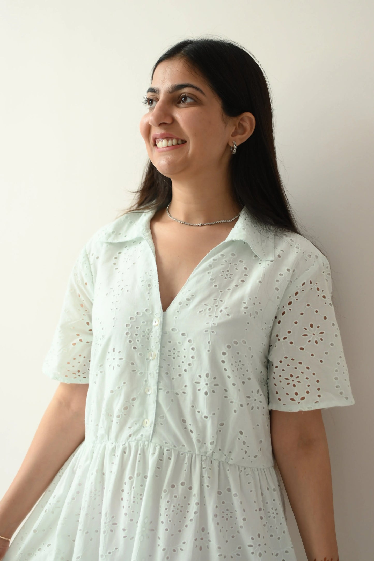 Light schiffli dress - TBFO