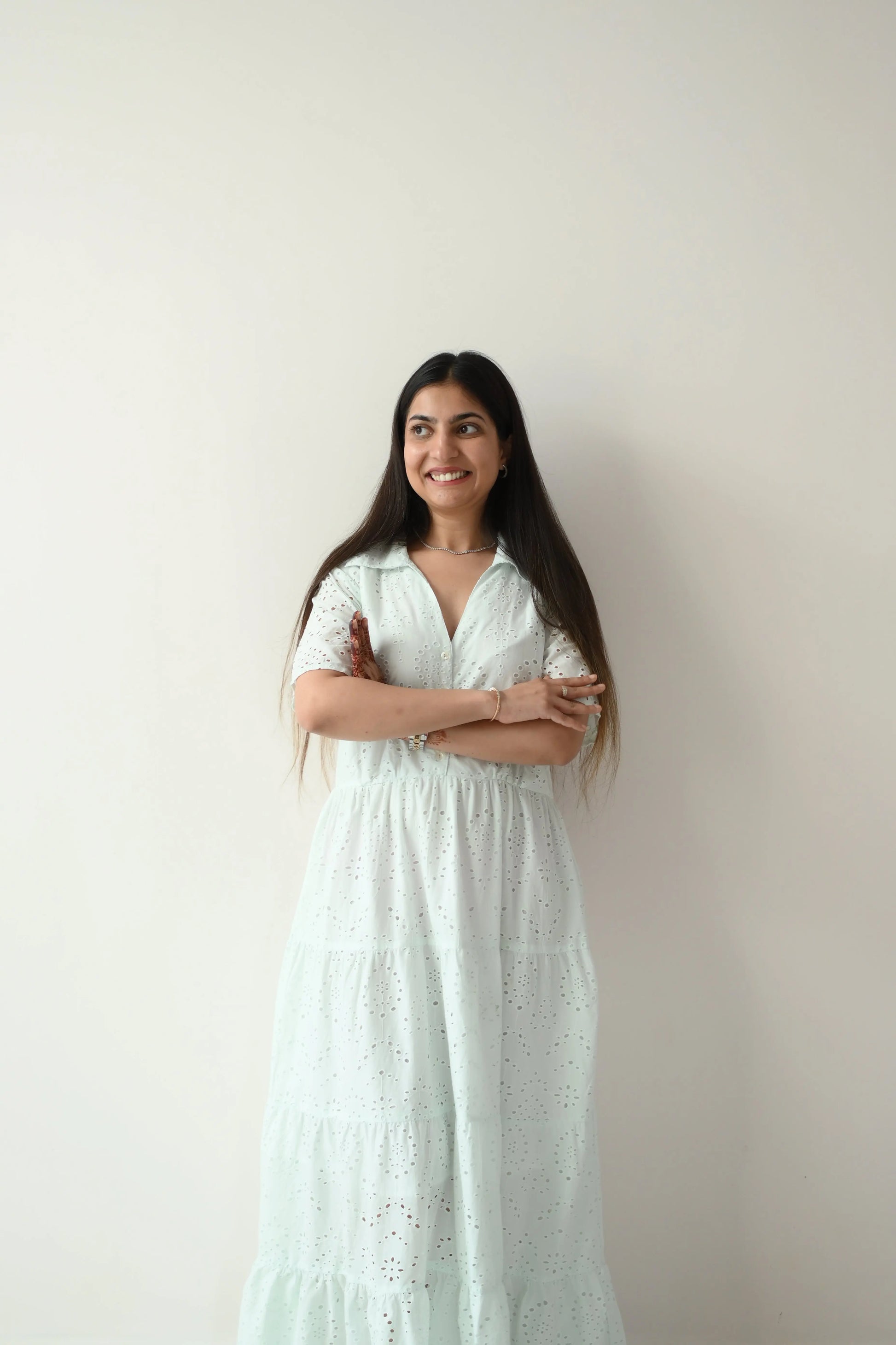 Light schiffli dress - TBFO