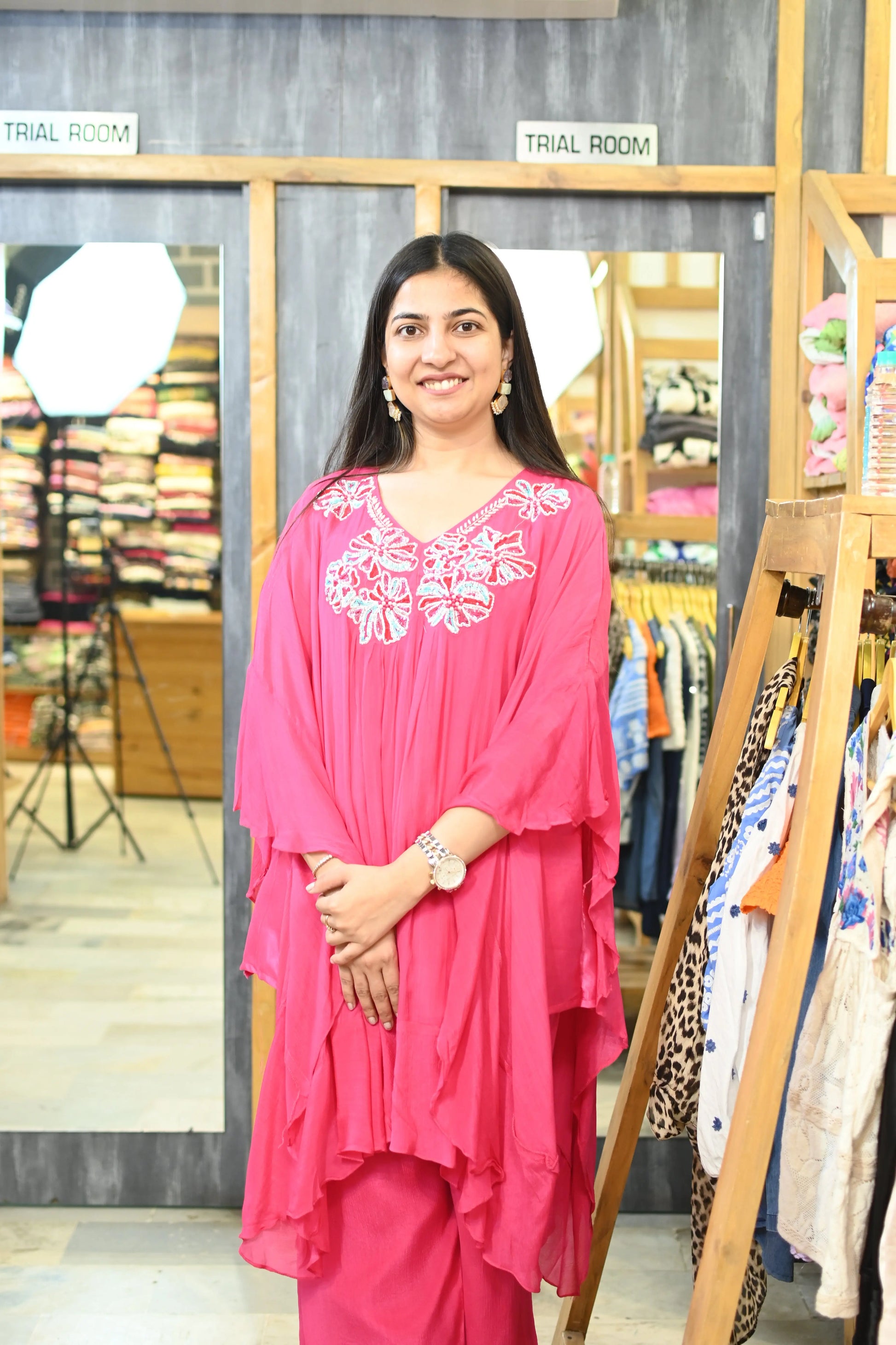 Flower kaftan set - pink - TBFO