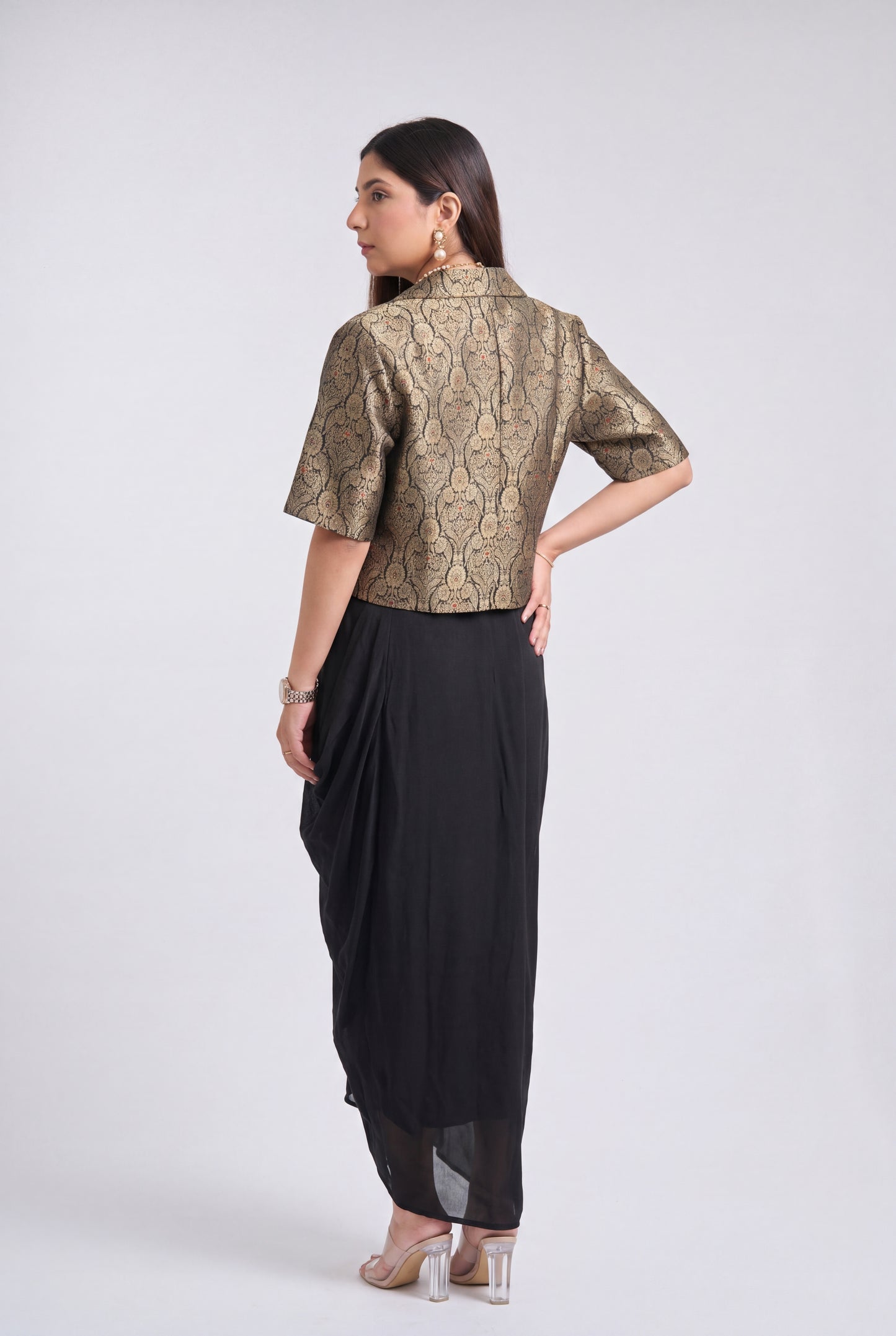 Tbfo Zari Jacket Coord Set