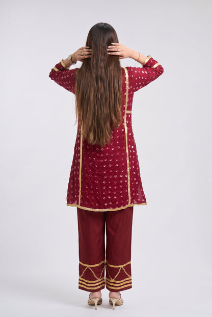 Tbfo Bandhu Embroidered Kurta & Pant Set