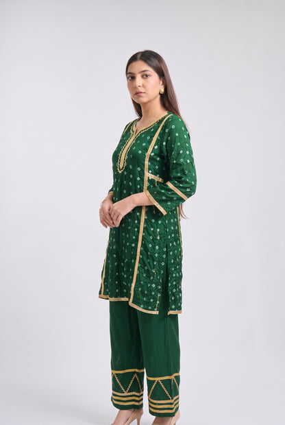 Tbfo Bandhu Embroidered Kurta & Pant Set