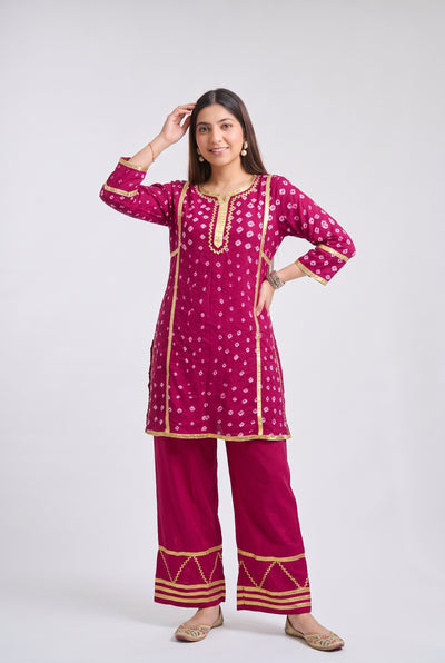 Tbfo Bandhu Embroidered Kurta & Pant Set