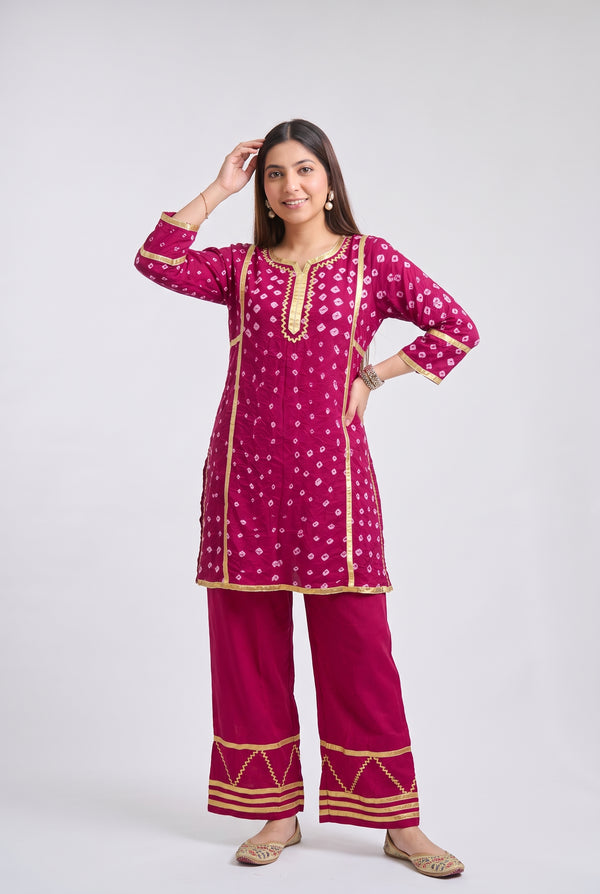 Tbfo Bandhu Embroidered Kurta & Pant Set