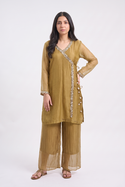 Tbfo Angara Embellished Kurta & Pant Set