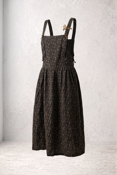 Tbfo Campus Crush – Floral Print Pinafore Midi Dress