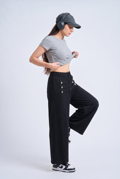 Tbfo Joker  Pant – Embellished Wide-Leg Jogger Pants