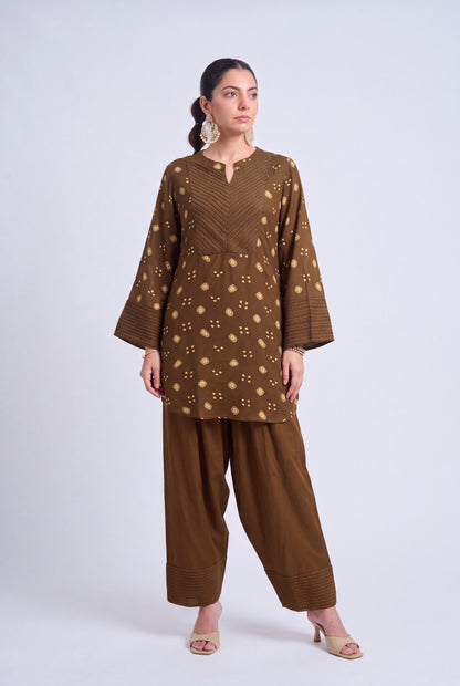 Tbfo Pink Candy – Printed Kurta Pant Set