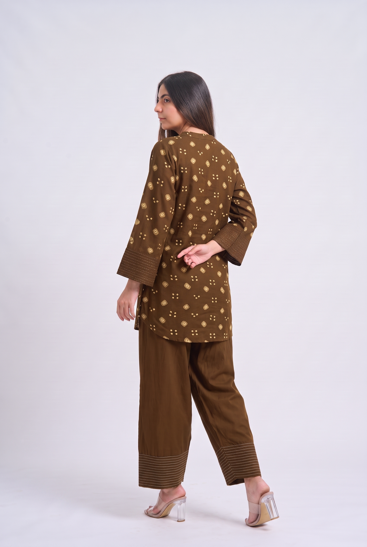 Tbfo Pink Candy – Printed Kurta Pant Set