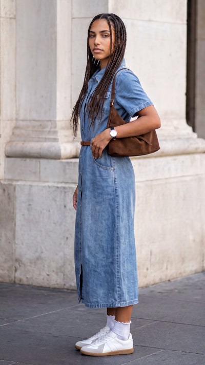 Tbfo Pet Friendly Blue Denim Dress